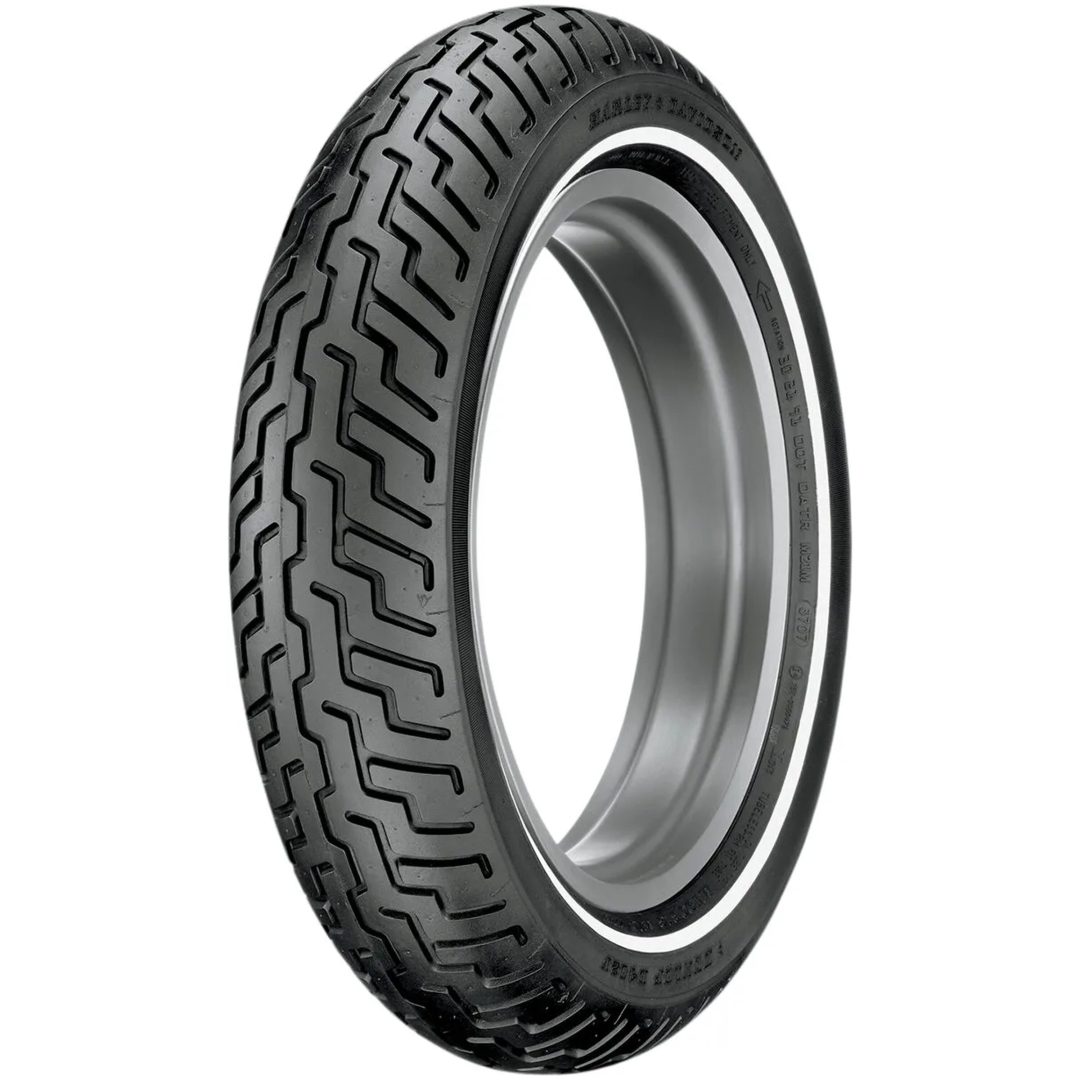 Däck D402 Street Bias Vitvägg Slanglös Fram DUNLOP MT90B16 – bild 5