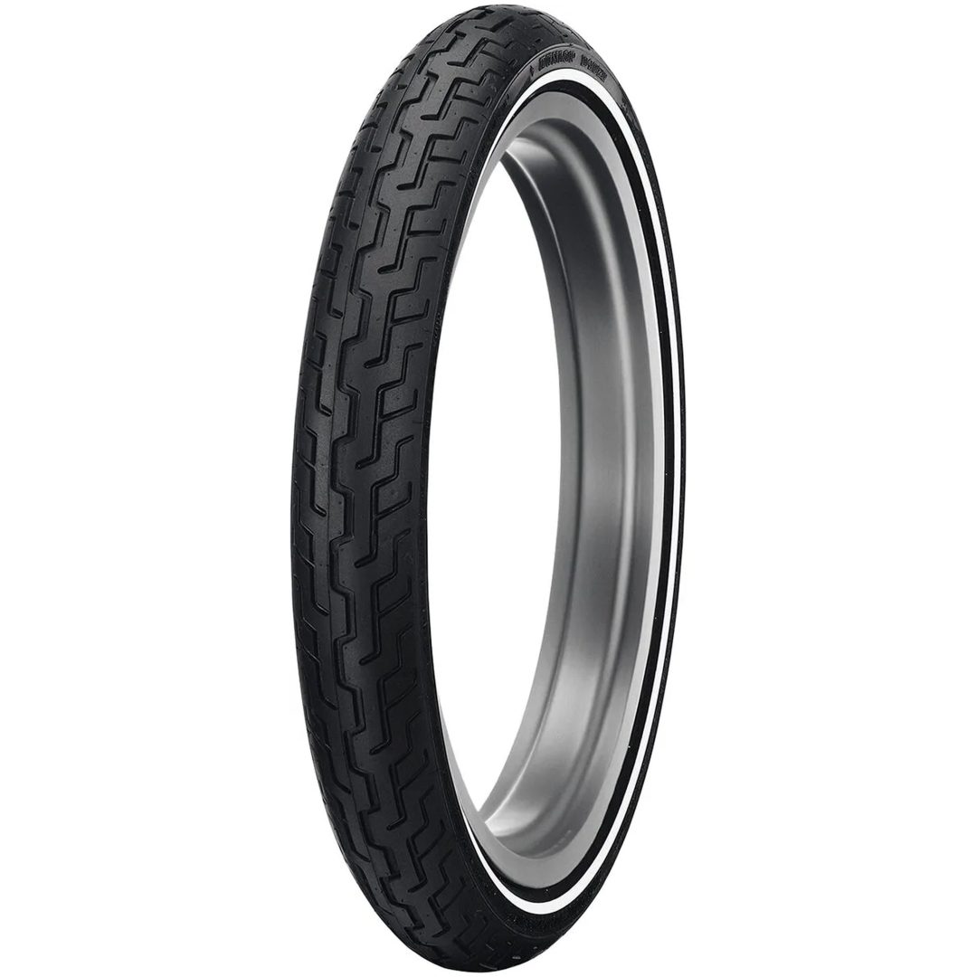 Däck D402 Street Bias Vitvägg Slanglös Fram DUNLOP MT90B16 – bild 6