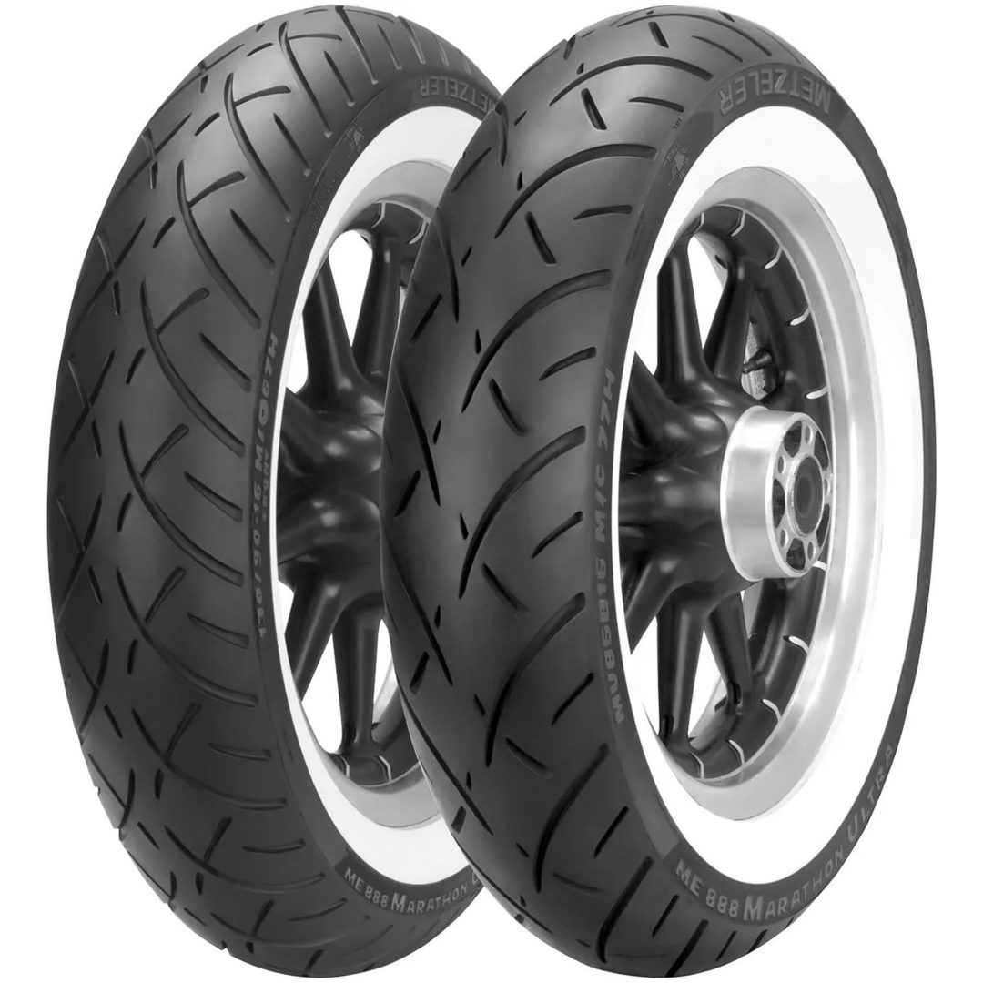 Däck FRAM ME 888 Marathon Ultra 21 Tum Metzeler 120/70B21 68H Vit däcksida