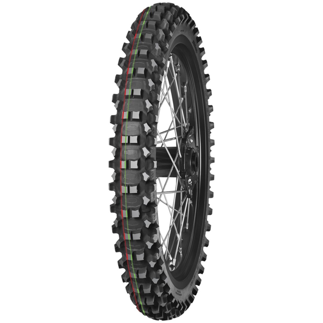 Däck -MX MH Medium Hard Terrain Röd/Grön MITAS – bild 2
