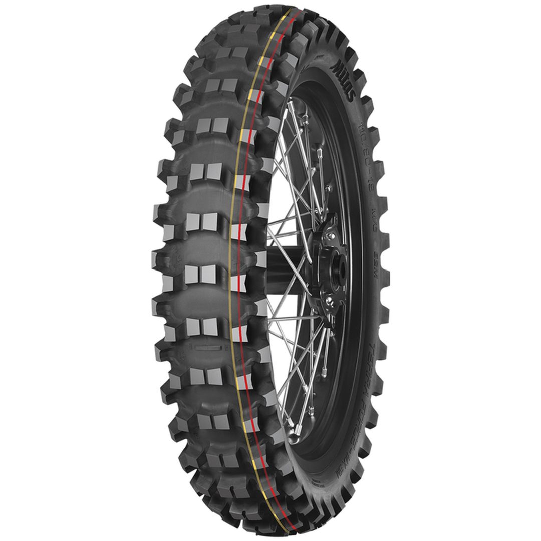Däck -MX SM SOFT MEDIUM TERRAIN Röd/Gul MITAS – bild 2