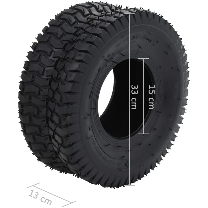 Däck och innerslang till säckkärra 4 delar 15x6.00-6 4PR gummi vidaXL – bild 8