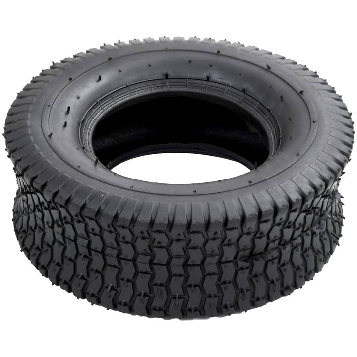 Däck till skottkärra 2 st 13x5.00-6 4PR gummi vidaXL – bild 4