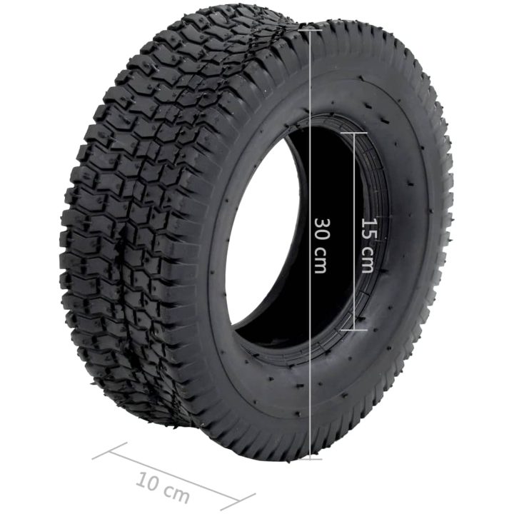 Däck till skottkärra 2 st 13x5.00-6 4PR gummi vidaXL – bild 6