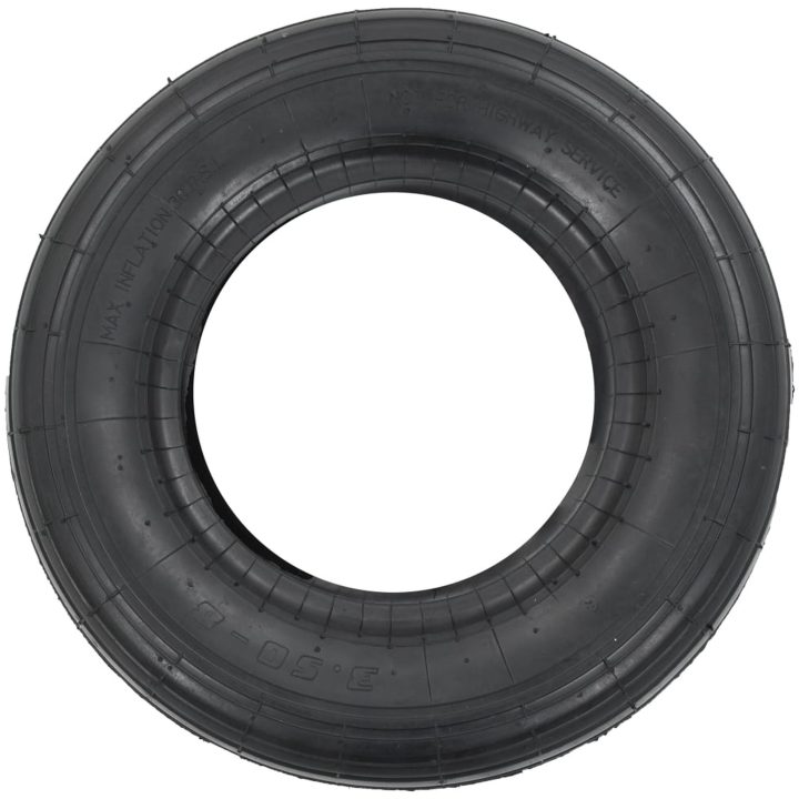 Däck till skottkärra 3.50-8 4PR gummi vidaXL – bild 2