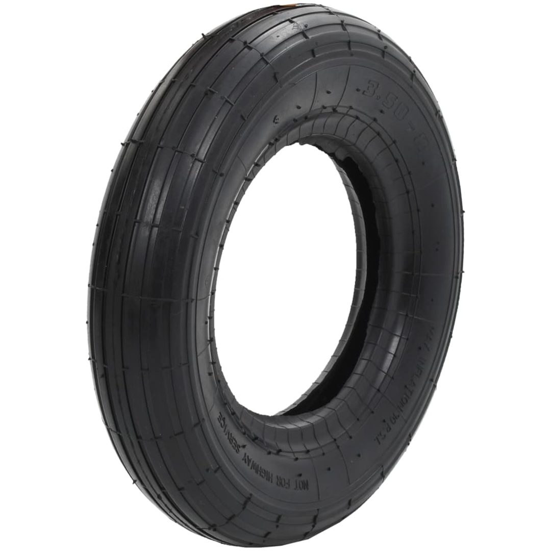 Däck till skottkärra 3.50-8 4PR gummi vidaXL