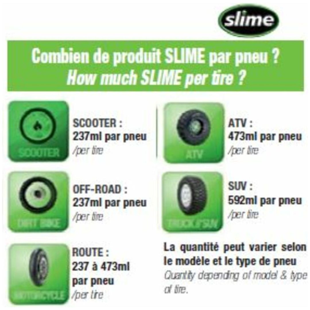 Däcklagningsvätska Innerslang SLIME – bild 2
