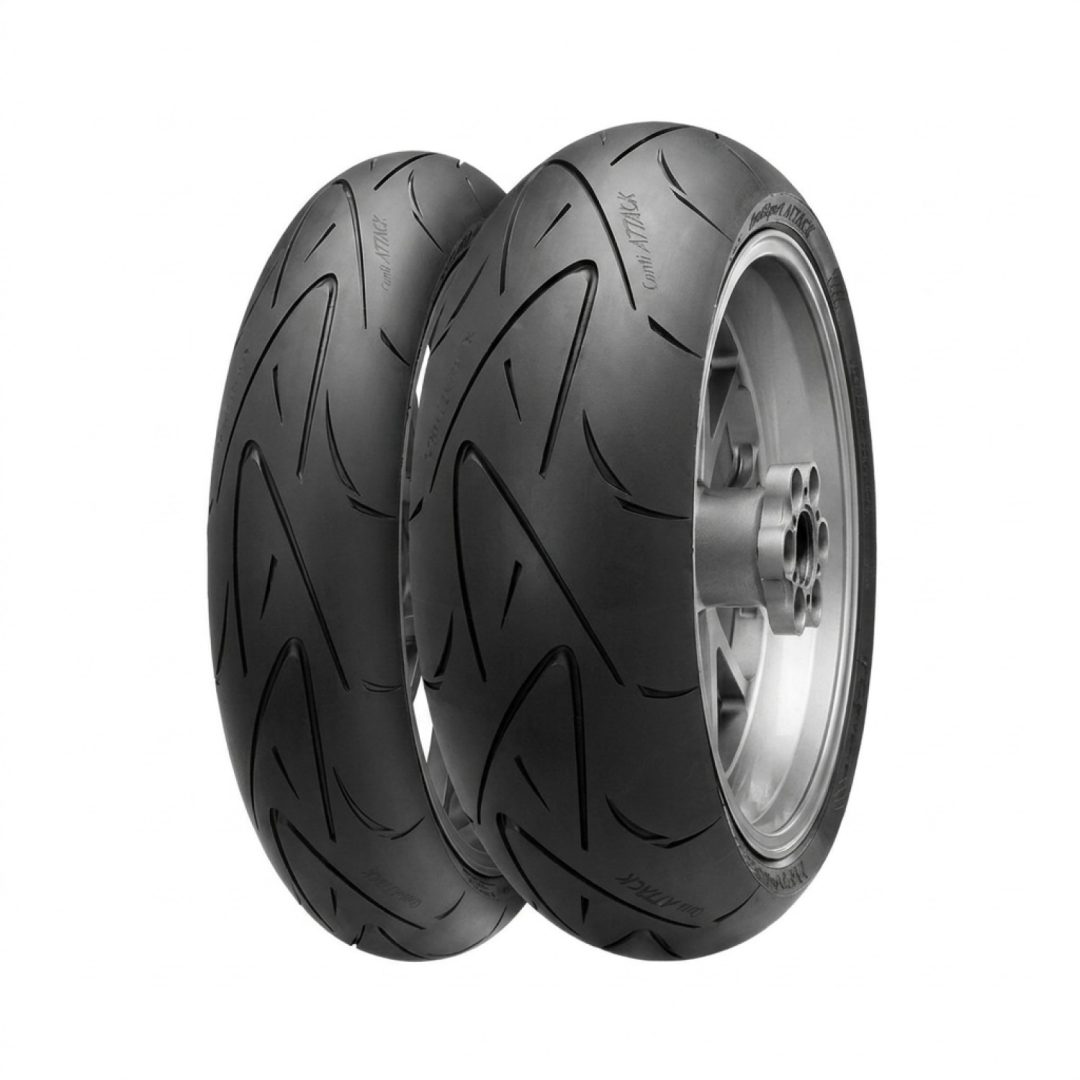 Däckset Hypersport Contisportattack 120/70-17 + 180/55-17 CONTINENTAL