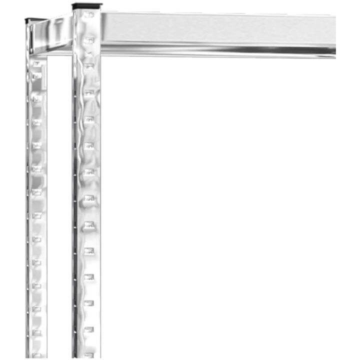 Däckställ 2 hyllplan silver 2 st stål vidaXL 110 x 40 x 110 cm – bild 8