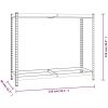 Däckställ 2 hyllplan silver 2 st stål vidaXL 110 x 40 x 110 cm – miniatyr 9