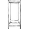 Däckställ 2 hyllplan silver stål vidaXL 110 x 40 x 110 cm – miniatyr 5