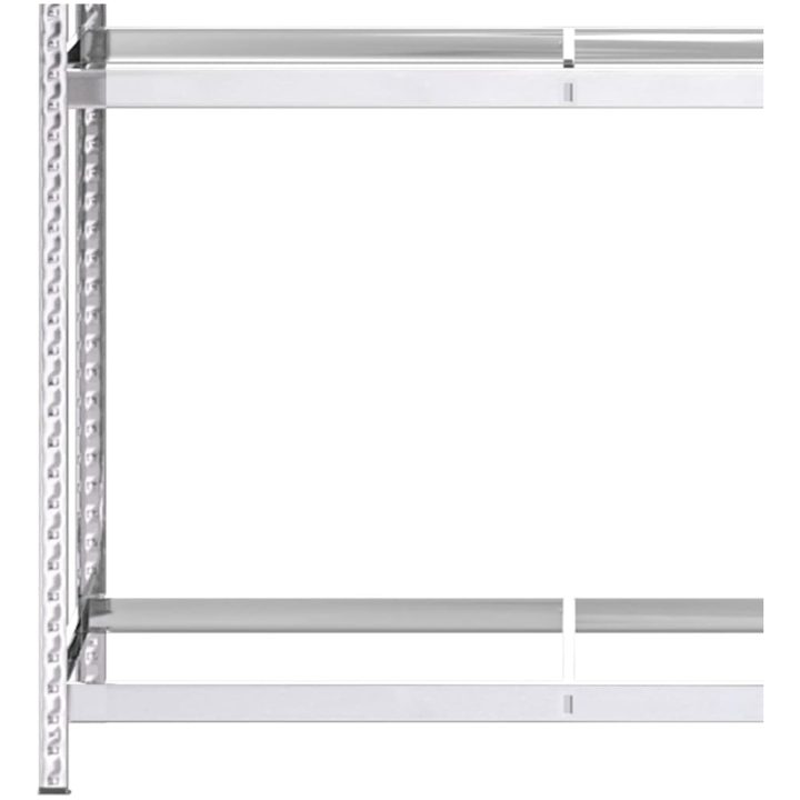 Däckställ 3 hyllplan silver 3 st stål vidaXL 110 x 40 x 200 cm – bild 7