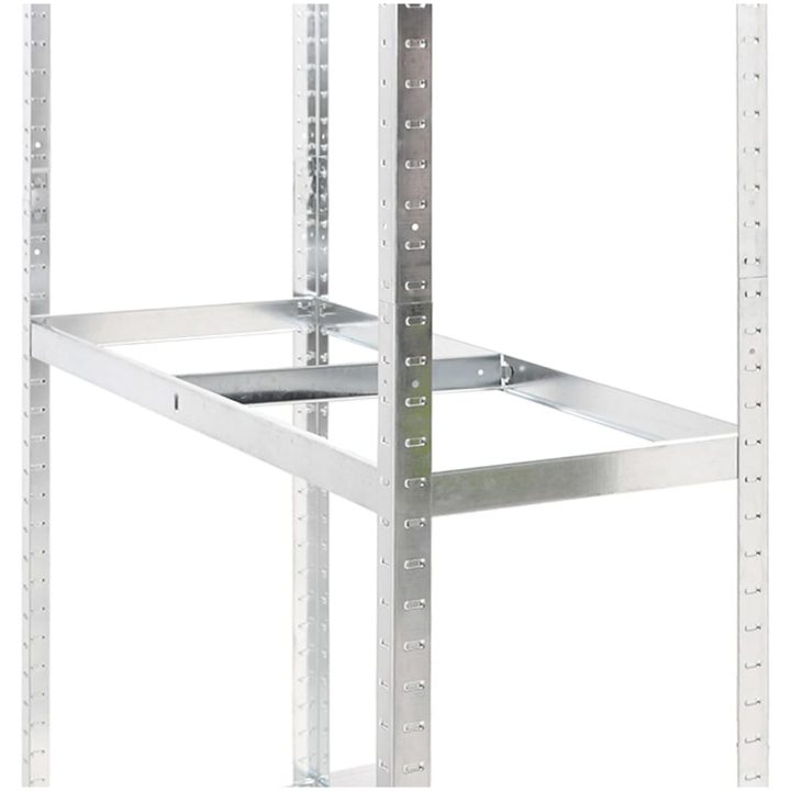 Däckställ 3 hyllplan silver 3 st stål vidaXL 110 x 40 x 200 cm – bild 8