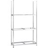 Däckställ 3 hyllplan silver 4 st stål vidaXL 110 x 40 x 200 cm – miniatyr 4