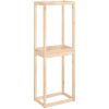 Däckställ massiv furu vidaXL 63 x 40 x 180 cm – miniatyr 2