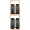 Däckställ massiv furu vidaXL 63 x 40 x 180 cm – miniatyr 5