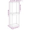 Däckställ massiv furu vidaXL 63 x 40 x 180 cm – miniatyr 9