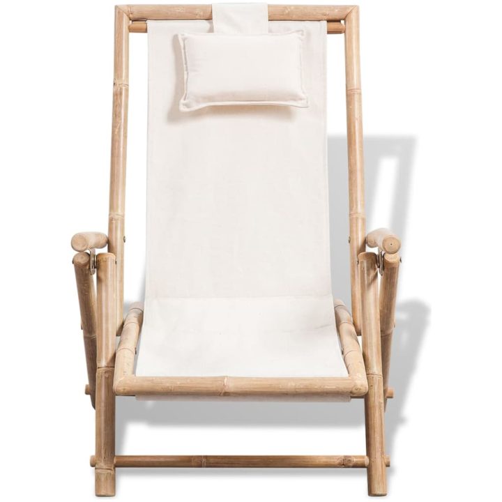 Däckstol bambu vidaXL – bild 2