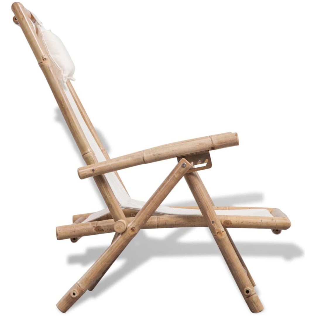 Däckstol bambu vidaXL – bild 3