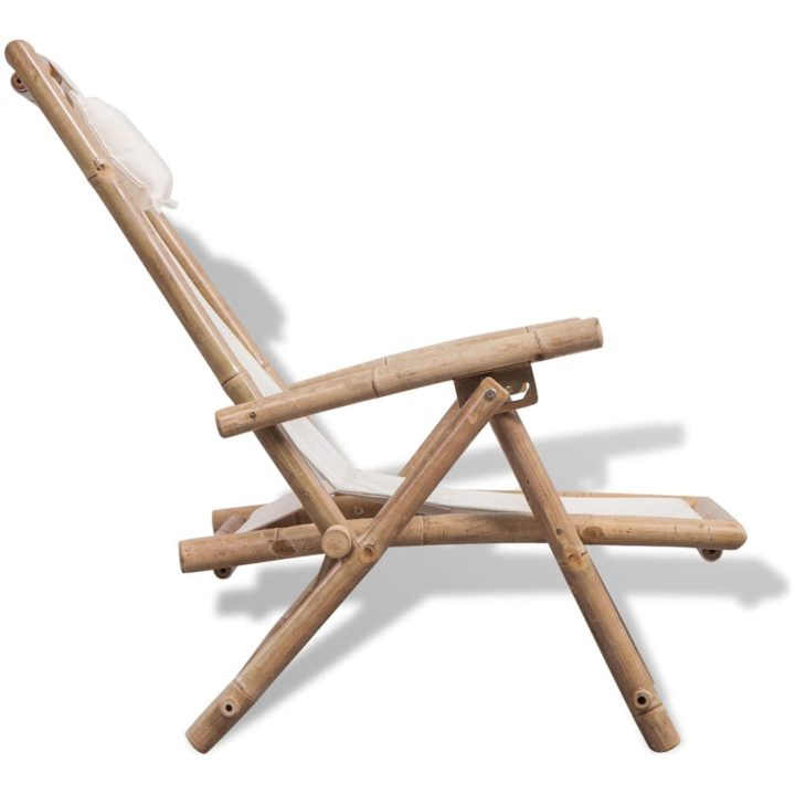 Däckstol bambu vidaXL – bild 4