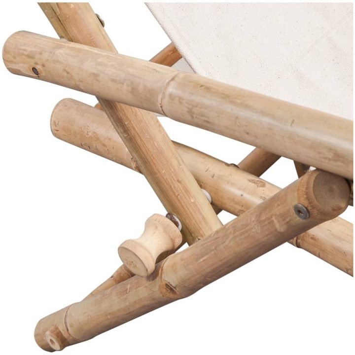 Däckstol bambu vidaXL – bild 5