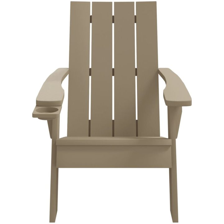Däckstol för trädgården ljusbrun 75x88,5x89,5cm polypropylen vidaXL – bild 3