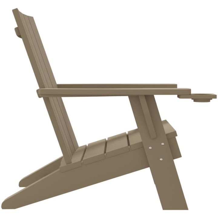 Däckstol för trädgården ljusbrun 75x88,5x89,5cm polypropylen vidaXL – bild 4