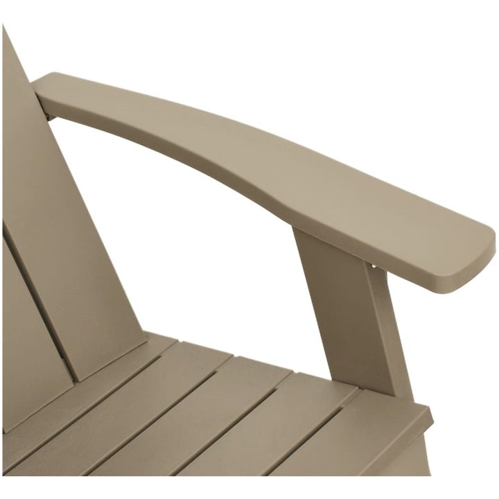 Däckstol för trädgården ljusbrun 75x88,5x89,5cm polypropylen vidaXL – bild 7