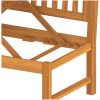 Dagbädd med gråa dynor 200x60x75 cm massivt akaciaträ vidaXL – miniatyr 7
