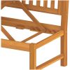 Dagbädd med gräddvita dynor 200x60x75 cm massivt akaciaträ vidaXL – miniatyr 7