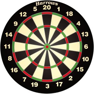 Dartboard Family Game Black Standard