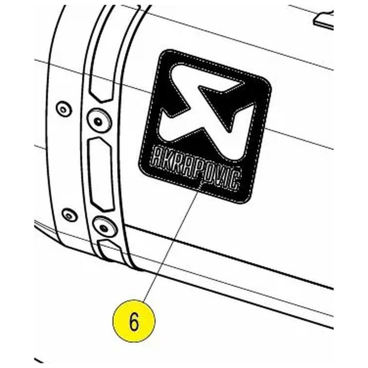 Dekal Avgassystem AKRAPOVIC – bild 2
