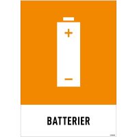 DEKAL BATTERIER 140X190MM 3-P