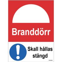 DEKAL BRANDDÖRR SKA 100X135MM
