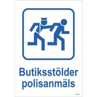 DEKAL BUTIKSST POLIS 148X210MM