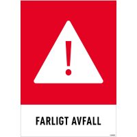 DEKAL FARLIGT AVFALL 148X210MM
