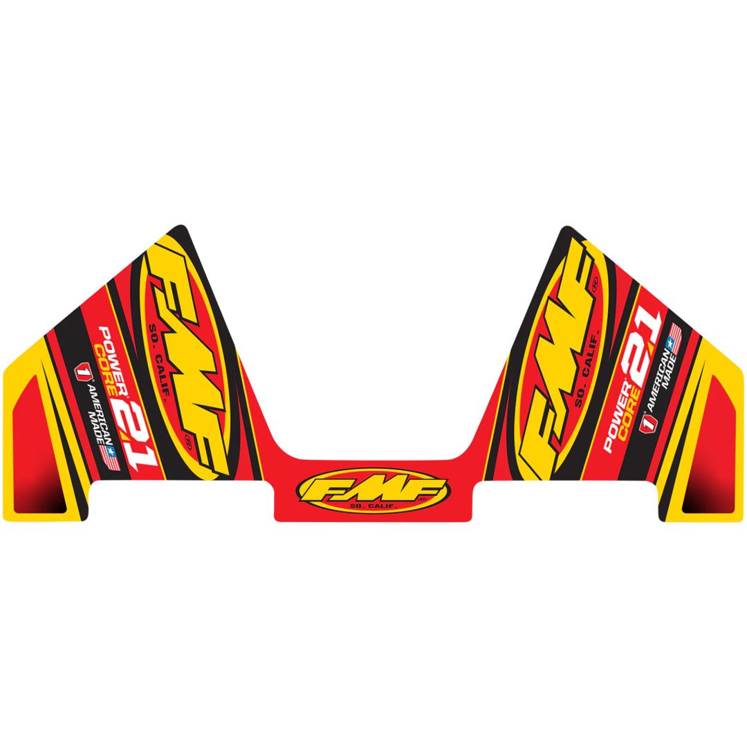 Dekal Fmf Powercore 2.1 Svart/röd/vit/gul FMF Dekal – bild 2