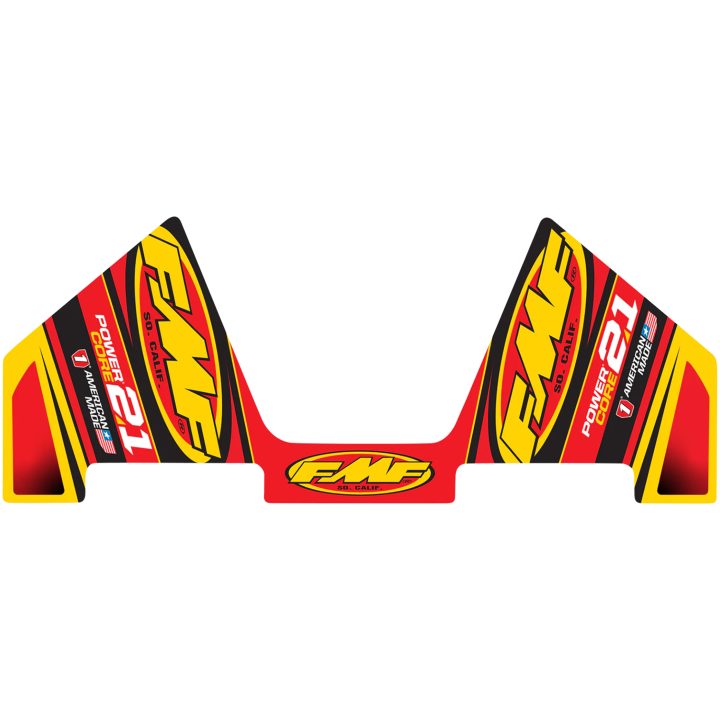 Dekal Fmf Powercore 2.1 Svart/röd/vit/gul FMF Dekal – bild 2