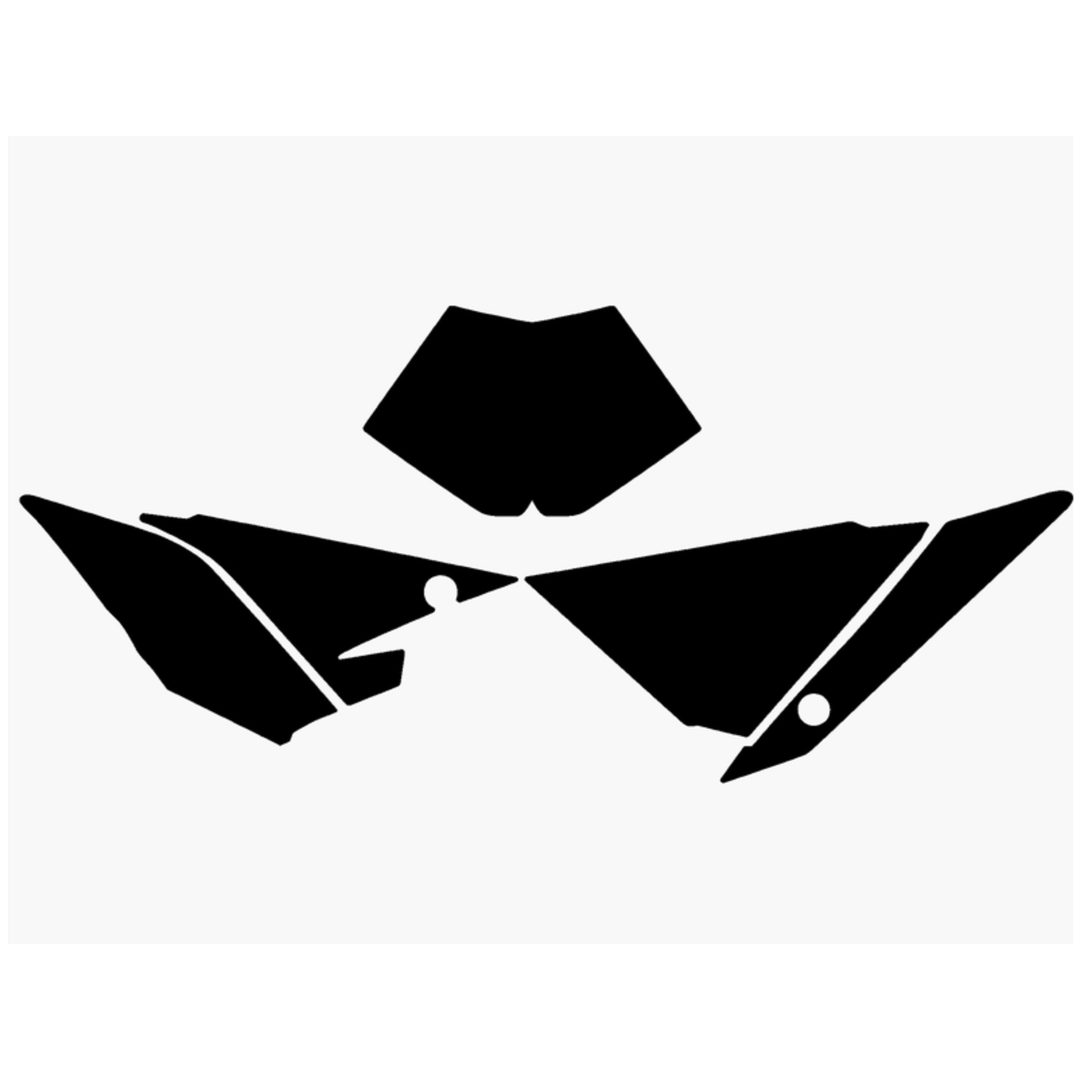 Dekal Kitt Svart Blackbird Racing