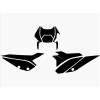 Dekal Kitt Svart Blackbird Racing