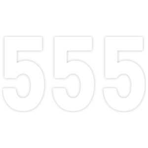 Dekal Pro Numbers Vit FACTORY EFFEX