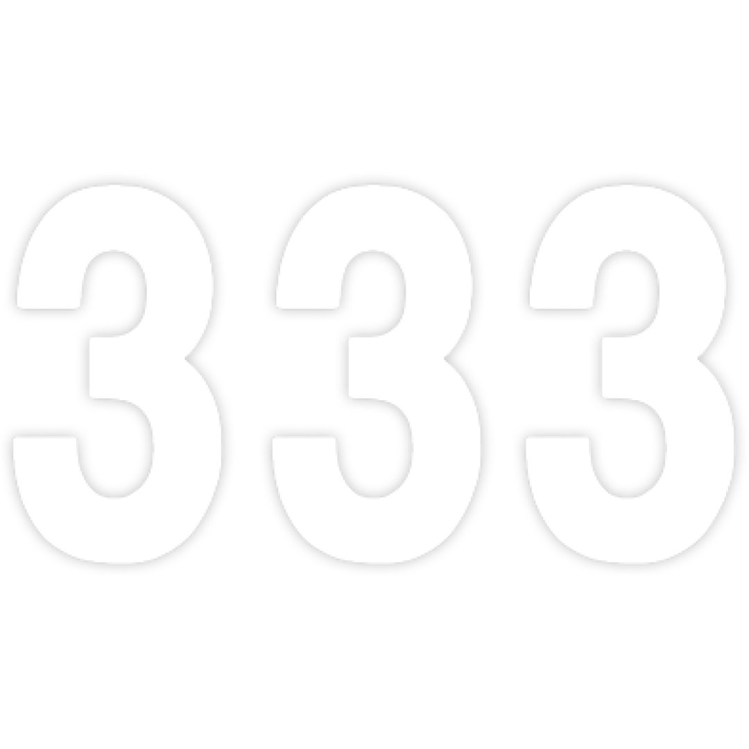 Dekal Pro Numbers Vit FACTORY EFFEX Plattgrafik