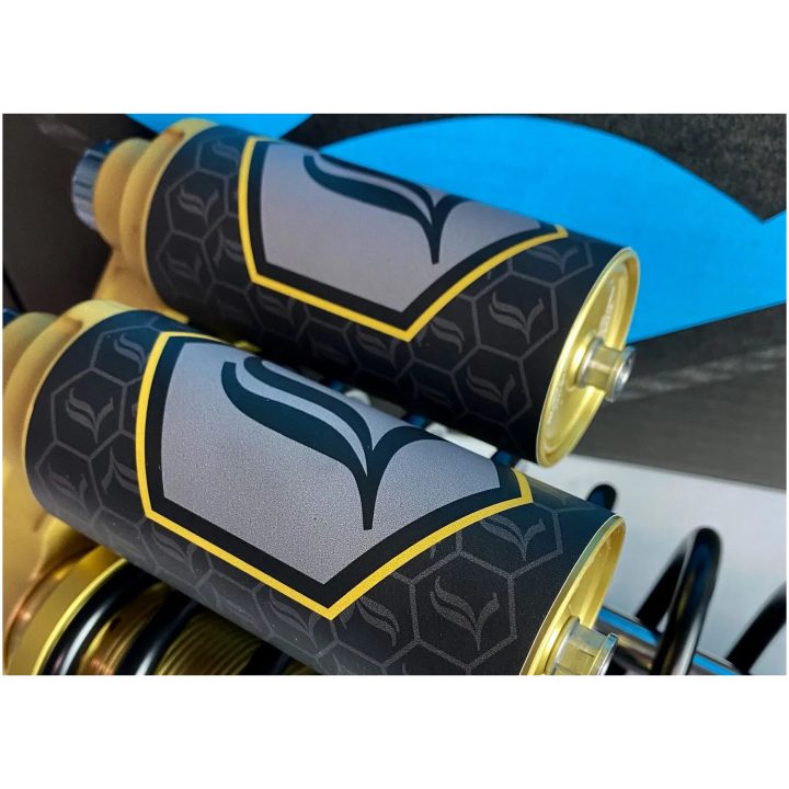 Dekal Revo Arc Reservoar Svart/guld LEGEND SUSPENSION Dekal – bild 2