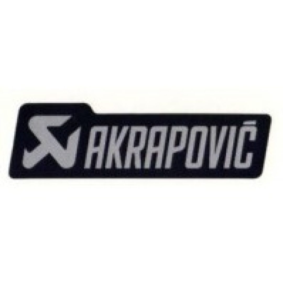 Dekal Svart/grå Vinyl AKRAPOVIC Dekal