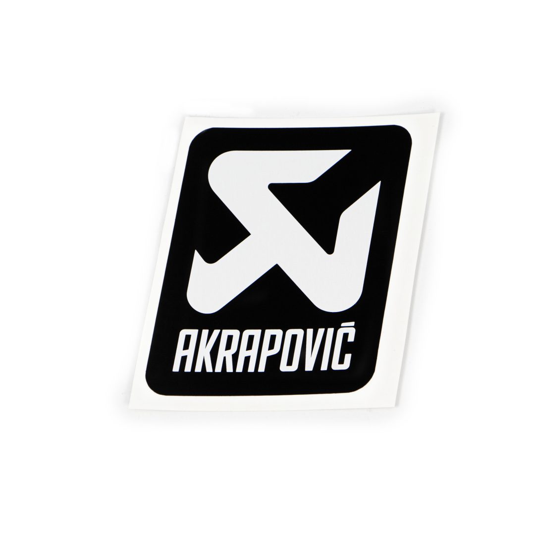 Dekal Svart/vit AKRAPOVIC Dekal