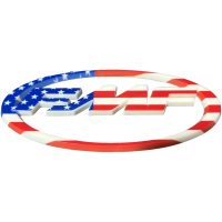 Dekaler Fmf Logo Blå/röd/vit Usa Flagga FMF