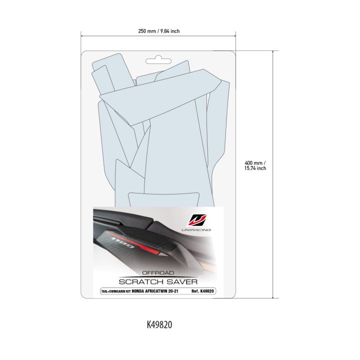 Dekaler Scratch Saver Klart Vinyl UNIRACING Repskydd – bild 4