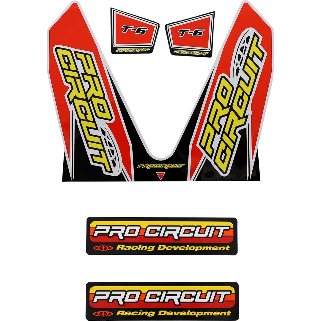 Dekaler T-6 Avgas Svart/röd/vit/gul PRO CIRCUIT Dekal