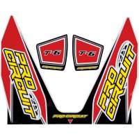 Dekaler T-6 Röd/vit/gul PRO CIRCUIT