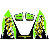 Dekaler Ti-6 Avgas Svart/grön/vit/gul PRO CIRCUIT